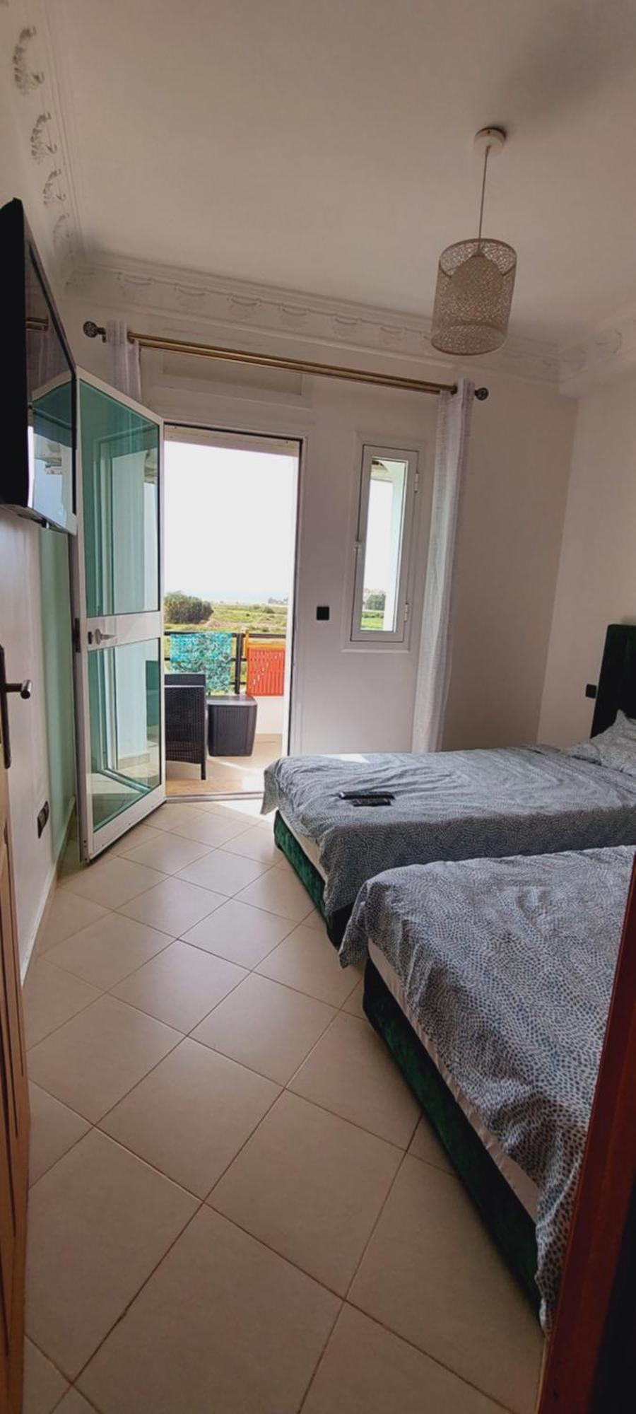 Appartement Avec Piscines, Vue Sur Mer Et Acces A La Plage A Achakar Hill, Tanger. Extérieur photo